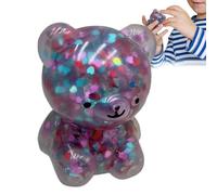 Cute Bear , Soft Squeeze Stress , 6cm Foam with Quick Rebound, Elastic Material Fidget , Sensory with Cartoon Design, Kids for Classroom Travel