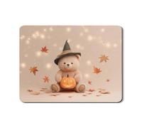 Cute Bear - Tapete de secado de platos para encimera de cocina, calabaza y hojas de arce, tapete escurridor de platos de goma absorbente, almohadilla de secado de piel sintética para Halloween, 45,7 x