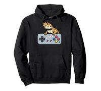 Cute Bearded Dragon Gamer - Funny Video Game Lizard Sudadera con Capucha