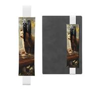 Cute Bears Play in The Tree - Soporte para bolígrafos para cuaderno, funda de piel sintética para regalo, funda elástica desmontable, para 2-3 bolígrafos, color blanco