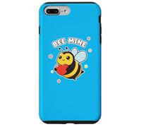 Cute Bee Mine Día de San Valentín Amor Corazón Be Mine Divertido Juego de Palabras Carcasa para iPhone 7 Plus/8 Plus
