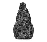 Cute Bee Sling Bag Bolso Bandolera Mochila de Hombro Mochila Informal Mochila de Pecho Mochila Linda