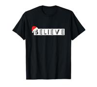 Cute Believe in Santa For Christmas Holiday Christmas Christmas Costume Camiseta