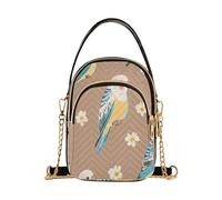 Cute Birds Bloom - Bolsos cruzados modernos con múltiples bolsillos para viajar