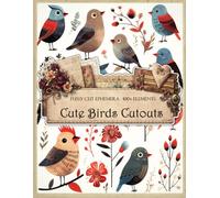 Cute Birds Fussy Cuts: Junk Journal Supplies to Cut Out
