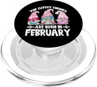 Cute Birthday Garden Gnomes For Mom Legend Born In February PopSockets PopGrip para MagSafe