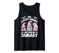 Cute Birthday Gnomes For Garden Mom Who Are Born In January Camiseta sin Mangas