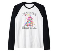 Cute Birthday Mom Saying For Women Mothers Day GNOME Unicorn Camiseta Manga Raglan