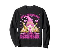 Cute Birthday Princess For Women Born In December Pink GNOME Sudadera
