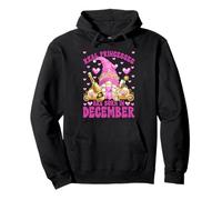 Cute Birthday Princess For Women Born In December Pink GNOME Sudadera con Capucha