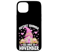 Cute Birthday Princess GNOME For Kids Girls Born In November Carcasa para iPhone 15 Plus