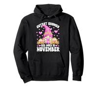 Cute Birthday Princess GNOME For Kids Girls Born In November Sudadera con Capucha