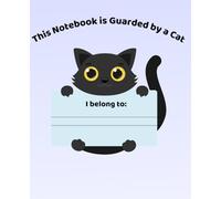 Cute Black Cat Notebook: Adorable Lined notebook for Cat Lovers | 110 Pages | Perfect for Girls, Teens & Everyday Use