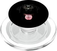 Cute Black Labrador Retriever Puppy Dog Face Lab PopSockets PopGrip para MagSafe