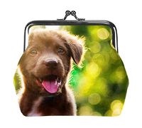 Cute Black Little Dog Happy Sunshine Monederos Carteras Bolsas Vintage para Regalo