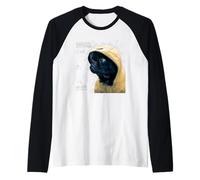 Cute Black Pug Motif For Pug Lovers For Rainy Days & Pug Mom Camiseta Manga Raglan