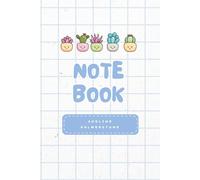 Cute Blue and White Illustrated Notebook | 6x9 Journal, 120 Pages: Adorable blue and white notebook with playful illustrations - perfect for journaling, sketching, or everyday notes.