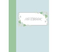 Cute Blue Kawaii Notebook: Watercolor Hydeangeas, and Buny design: Lined, 100 page Book complete with a calander, Perfect for Journaling and Notes, ... School gift for women and girls, (8.5"x11")