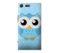 Cute Blue Owl Funda Carcasa Case para Sony Xperia XZ Premium