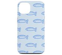 Cute Blue Sardine Charm Carcasa para iPhone 13