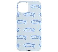 Cute Blue Sardine Charm Carcasa para iPhone 15 Plus