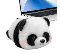 Cute Blushy Face Cartoon Plush Toy - Adorable Stuffed Animal Doll (Panda / Raccoon Style Desk Companion Soft Plush Doll) Velvet Material Cuddly Decorative lush Toy For Kids And Gift Use, Approx