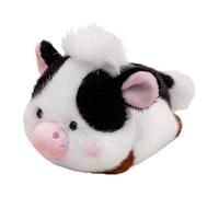 Cute Blushy Face Cartoon Plush Toy - Adorable Stuffed Animal Doll (Panda / Raccoon Style Desk Companion Soft Plush Doll) Velvet Material Cuddly Decorative lush Toy For Kids And Gift Use, Approx