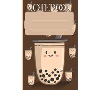 Cute Boba Tea Notebook: Kawaii Bubble Tea Design | 100 Blank Pages | Pocket Journal