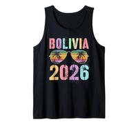 Cute Bolivia 2026 Trip Swim Vacay Primos Vibes Cumpleaños Camiseta sin Mangas