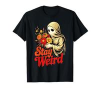 Cute Boo Stay Weird Funny Sayings Cute Halloween Mujeres Hombres Camiseta
