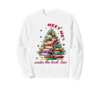 Cute Book Lover Christmas Reading Holiday Librarian Xmas Sudadera