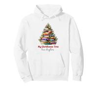 Cute Book Lover Christmas Reading Holiday Librarian Xmas Sudadera con Capucha