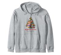 Cute Book Lover Christmas Reading Holiday Librarian Xmas Sudadera con Capucha