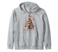 Cute Book Lover Christmas Reading Holiday Librarian Xmas Sudadera con Capucha