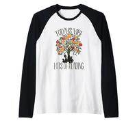Cute Book Tree Design For Librarian Bookworm & Reading Lover Camiseta Manga Raglan