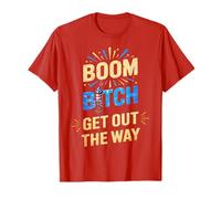 Cute Boom Bitch Fireworks Squad America el 4 de Julio Bang Expert Camiseta