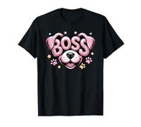 Cute Boss Puppy La Jefa Mom Love Dog Dad Rescated Rescue Paws Camiseta