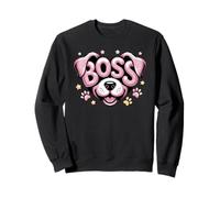 Cute Boss Puppy La Jefa Mom Love Dog Dad Rescated Rescue Paws Sudadera