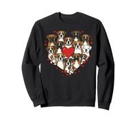 Cute Boxer Heart Love Dog Lover Pet Mom Dad Valentine Sudadera
