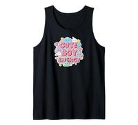 Cute Boy Energy Kawaii Pastel Clouds Hearts Stars Aesthetic Camiseta sin Mangas