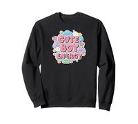 Cute Boy Energy Kawaii Pastel Clouds Hearts Stars Aesthetic Sudadera
