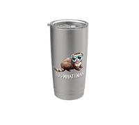 Cute Boys Girls Kids Do What I Want Pet Ferret Lover Vaso térmico de acero inoxidable de doble pared