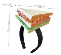 Cute Bread Hairband - Simulation Sandwich Headband, Comfortable Cosplay Party Accessory | Food Headdress For Carnival Gown Themed Party Performance Birthday School Costume Fun Wear