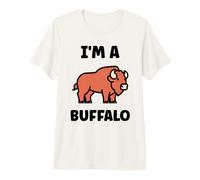 Cute Buffalo Funny Animals Simple I'm a Buffalo Camiseta Premium