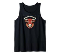 Cute Bull Cow Farm Animal Ranch Western Cattle Camiseta sin Mangas