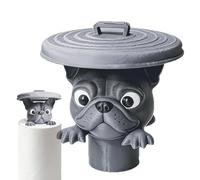 Cute Bulldog Tissue Holder - Dispensador de rollos de papel 3D impresos | Farmhouse Style Bathroom Decor And Dining Table Accessory | Stand Alone Decorative Tissue Rack For Apartments And Homes