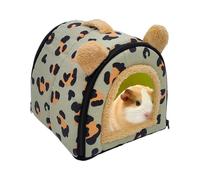 Cute Bunny Bed, Winter Non-Slip Hamster Cave, Multipurpose Small Animal Nest, 10.24x10.24x10.24 Inches Cozy Ferret Bed for Sugar Gliders, Hamsters, Hedgehogs, and Bunnies 280g