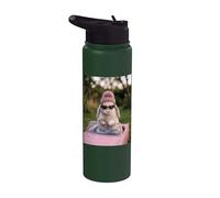Cute Bunny Driving Pink Convertible Y2K Aesthetic Rabbit Stainless Steel Insulated Water Bottle