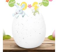 Cute Bunny Easter Eggs, Tiny Bunny in Egg Figurine for Easter, 4.7inch Easter Home Figurine, Animal Figurine Art for Desk, Lawn, Patio, Yard, Garden Decor, Easter Tabletop Decoration