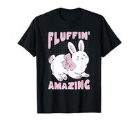 Cute Bunny Fluffin' Amazing Graphic Pascua Primavera Camiseta